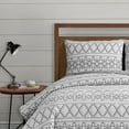 thumbnail image 2 of Kai Tribal Grey Soft Matelasse Jacquard Quilt Set - Twin, 2 of 5