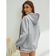 thumbnail image 5 of Womens Oversized Hoodie Fashion Sweatshirt Casual Loose Pullover Hoodies with Drawstring Long Sleeve Outerwear for Daily Wear Light Exercise, Grey, L, 5 of 9