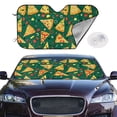 thumbnail image 2 of Kdxio Pizza Print Windshield Sun Shade,UV Rays and Sun Heat Protection,Sunshade for Car Windshield,Car Shade Front Windshield - Medium, 2 of 5