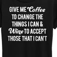 thumbnail image 3 of Instant Message - Give Me Coffee Wine - Women's Short Sleeve Graphic T-Shirt, 3 of 6