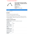 thumbnail image 2 of Front Left Upper Control Arm and Ball Joint Assembly - Compatible with 2003 - 2006 Kia Sorento 2004 2005, 2 of 2