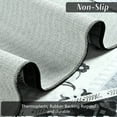 thumbnail image 6 of Jamfeel Boho Rugs for Living Room Floral Printed Area Rugs Soft Low Pile Carpet for Bedroom Kitchen Black and Gray 4'x6', 6 of 7