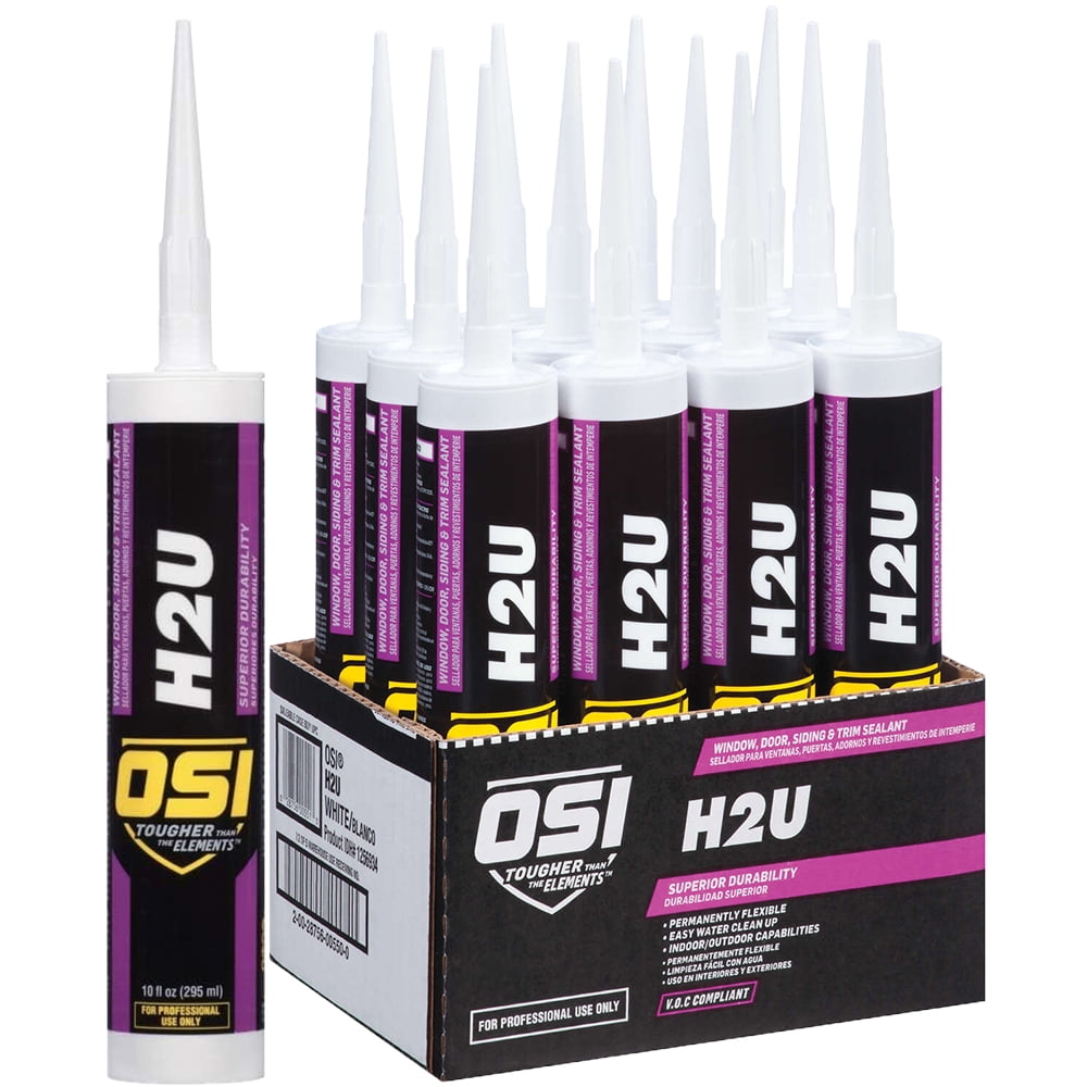 OSI Quad Window, Door and Siding Sealant Black 003, 10 fl oz, 1