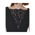 thumbnail image 4 of Calvin Klein Womens Petite Lace-Inset Sheath Dress, Black/ 0P, 4 of 4