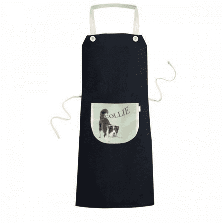 

Border Collie Farm Pet Art Deco Fashion Apron Bib Sarong Cooking Baking Kitchen Pocket Pinafore