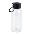 thumbnail image 3 of (4 pack) Your Zone 16 Fluid oz Plastic Water Bottle with Flip Top Chug Lid, No Straw, Clear with Black Lid, Reusable, 3 of 9