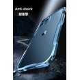 thumbnail image 4 of Funda de aluminio para iPhone 13, carcasa de parachoques con marco de metal, absorbente de golpes, diseño delgado y fresco (iphone13, azul claro), 4 of 5