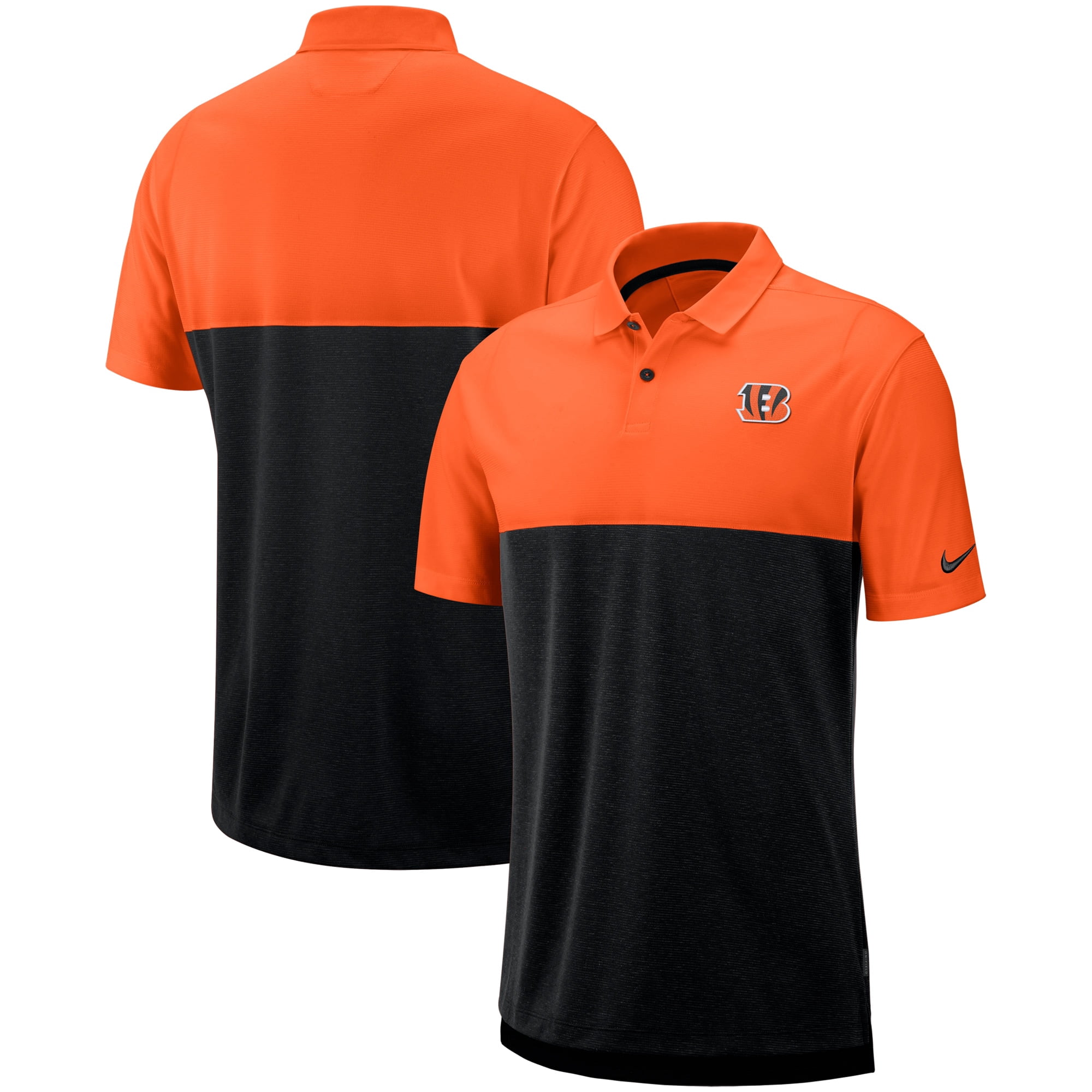 Cincinnati Bengals Nike Sideline Early Season Performance Polo - Orange/Black - Walmart.com 