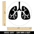 thumbnail image 2 of Lungs Anatomy Organ Body Part Rubber Stamp for Scrapbooking Crafting Stamping - Medium 1 Inch, 2 of 7