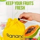 thumbnail image 5 of 5 Bolsas de Almacenamiento de Plátanos Amarillos, Aislantes, para Frutas y Verduras Frescas, con Cordón Ajustable., 5 of 5