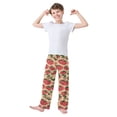 thumbnail image 3 of Wobogo Strawberry Pattern Long Pajama Pants Bottoms Soft Sleepwear with Pockets, 3 of 9