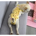 thumbnail image 2 of Dog Diapers Female Washable Sanitary Pantie with Adjustable Suspender, Reusable Doggie Diapers for Male Girl Dogs in Heat, Yellow leaves (Yellow leaves M), 2 of 5