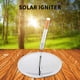 thumbnail image 4 of Encendedor Solar para Exteriores | Mini espejo parabólico portátil, chispa de alta temperatura enfocada por el sol, aluminio plástico plateado, 9,6x9,6x2 cm, ideal para senderismo, mochilero, camping, 4 of 7