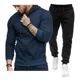 thumbnail image 1 of Conjunto De Sudadera Con Capucha Y Cremallera Para Hombre, 1 of 5