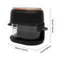 thumbnail image 3 of Black Hot Air Fryer Air Fryer with Touch Screen Visible Baking Basket Air Fryer, 3 of 11