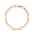 thumbnail image 2 of ANGARA Natural 0.27 Ct. Diamond Infinity Ring in 14K Rose Gold for Women (Ring Size: 9.5), 2 of 7