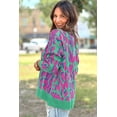 thumbnail image 3 of a.Jesdani Chic Drop Shoulder Art Print Sweater - Green Vibrance, 3 of 8