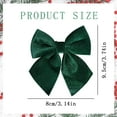 thumbnail image 6 of 4 Pcs Velvet Christmas Bow Ornaments – Elegant Holiday Decor for Tree, Wreaths & Garlands, Pink, Bows, 6 of 8