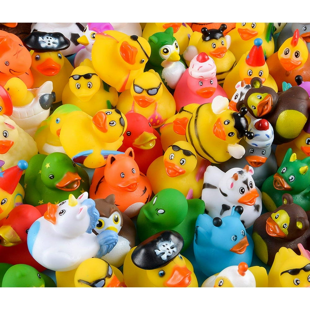 Assorted Rubber Duckies 100 Count Bag