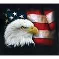 thumbnail image 3 of Bald Eagle American Flag Shirt Mens 4th of July USA Flag Fourth of July Adult Short Sleeve Black Shirt Summer Top Tee, 3 of 7