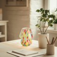 thumbnail image 2 of KUNJOULAM Modern Simple Colourful Mushroom Glass Table Lamp, Glass Decor Bedside Light, Nightstand Night Light Use E26 Bulb For Living Room Bedroom Decoration, 2 of 6