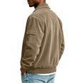 thumbnail image 7 of Gamivast Men's Corduroy Jackets Button Down Long Sleeve Shacket Tops Vintage Bomber Coat with Pocket Casual Fall Winter Outerwear Everyday Wear, 7 of 7