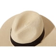 thumbnail image 4 of Sombrero JOYEBUY con pajita de verano plegable, Fedora UPF50, color caqui, 4 of 7