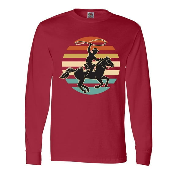 Inktastic Rodeo Team Roping Cowboy Long Sleeve T-Shirt
