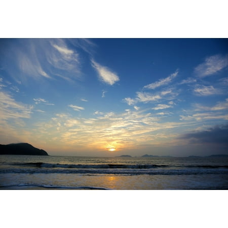 - Framed Art for Your Wall Sheung Shui Beach Scene Sunrise The Scenery 10x13 Frame