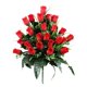 thumbnail image 1 of Ramo de flores de seda para cementerios: flores para tumbas, lirios rojos con margaritas blancas y rosas rojas (1), 1 of 5
