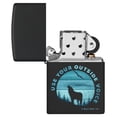 thumbnail image 4 of Zippo Buck Wear™ Use Your Outside Voice Design Black Matte Pocket Lighter, 4 of 6