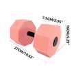 thumbnail image 6 of FHBVT Soft Foam Water Dumbbell 8-Sided Stability Buoyant Aquatic Barbell Portable Lightweight Fitness Equipment for Spa Swimming Pool Water Aerobics Resistance Training Hydrotherapy, 6 of 9