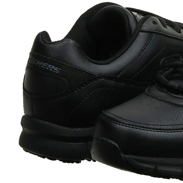 Skechers for Work Men's Nampa Food Service Shoe,black polyurethane
