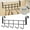 ZBK1, variant on SHISHIan Clearance Hooks Over The Door Hooks Bathroom Hanger Clothes Towel Storage Holder Silver Home Essentials Black