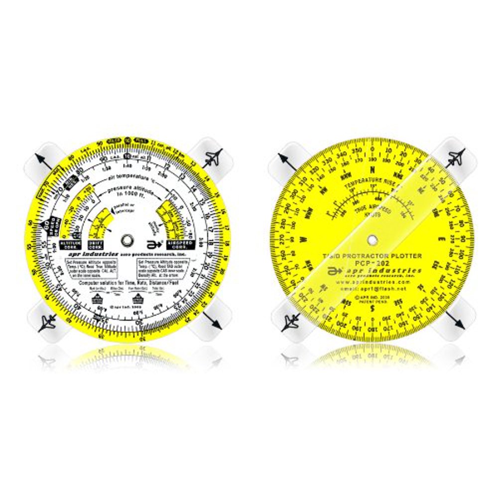 T/S/D Computer with Protractor Plotter, The protractor/plotter side is