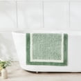 thumbnail image 1 of Alfombra de baño Coze Cube, antideslizante, esponjosa, de microfibra, color verde salvia, 1 of 9