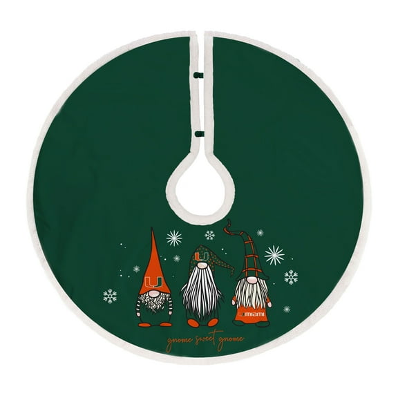 Miami Hurricanes Gnome Tree Skirt
