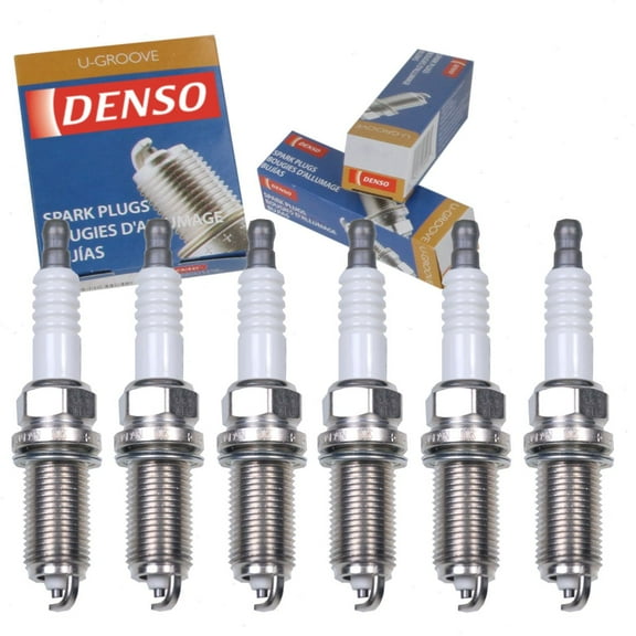 6 pc DENSO Standard U-Groove Spark Plugs compatible with BMW 328i xDrive 3.0L L6 2009-2013