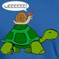 thumbnail image 3 of CafePress - Snail On Turtle T Shirt - Men's Fitted T-Shirt, 3 of 4