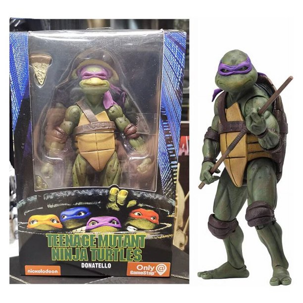 Neca-figuras de acción de Tortugas Ninja Mutantes adolescentes, 18cm, versión de película 1990, 7 pulgadas, Colección, regalos para niños, 4 piezas, 2023 LIUWENJING unisex