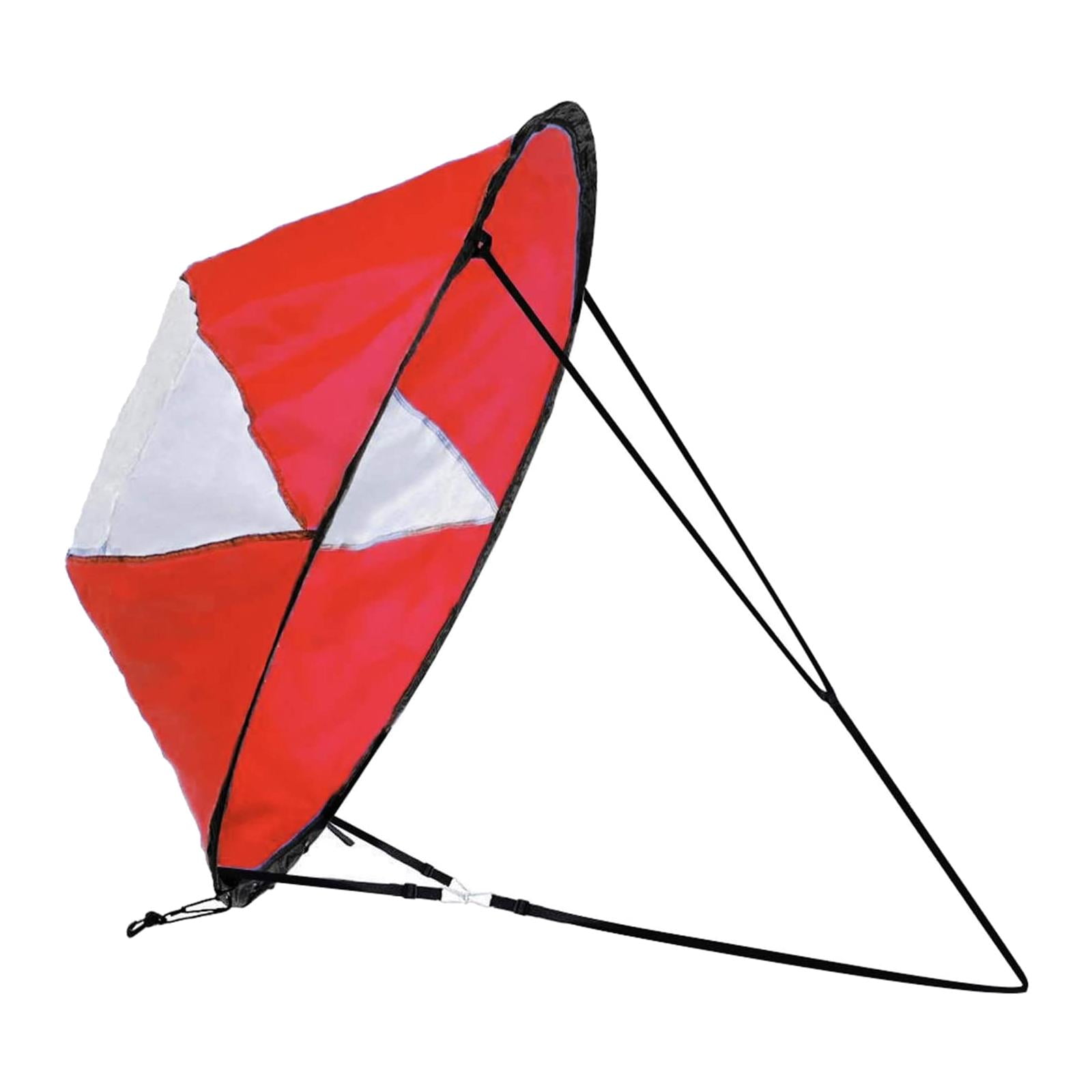 harayaa 42 Inch Portable PVC Downwind Wind Paddle Instant Popup Board Red
