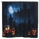 thumbnail image 3 of 188x188cm Patrón de calabaza con temática de Halloween Cortina de ducha impermeable Suministros de baño, 3 of 8