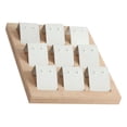 thumbnail image 4 of kurtrusly Wood Earring Card Holder w/ Tray Jewelry Display for Accessory 9 Pair White 1Set, 4 of 6