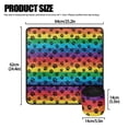 thumbnail image 5 of HELLHERO Rainbow Paw Print Sewing Machine Mat Beautiful & Practical Fusion Waterproof Scratches Proof for Most Sewing Machines, Christmas, 5 of 5