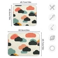 thumbnail image 4 of Yayeee Dish Drying Mat for Kitchen Counter 18"x24" Microfiber Absorbent Pad, Simple Clouds, 4 of 7
