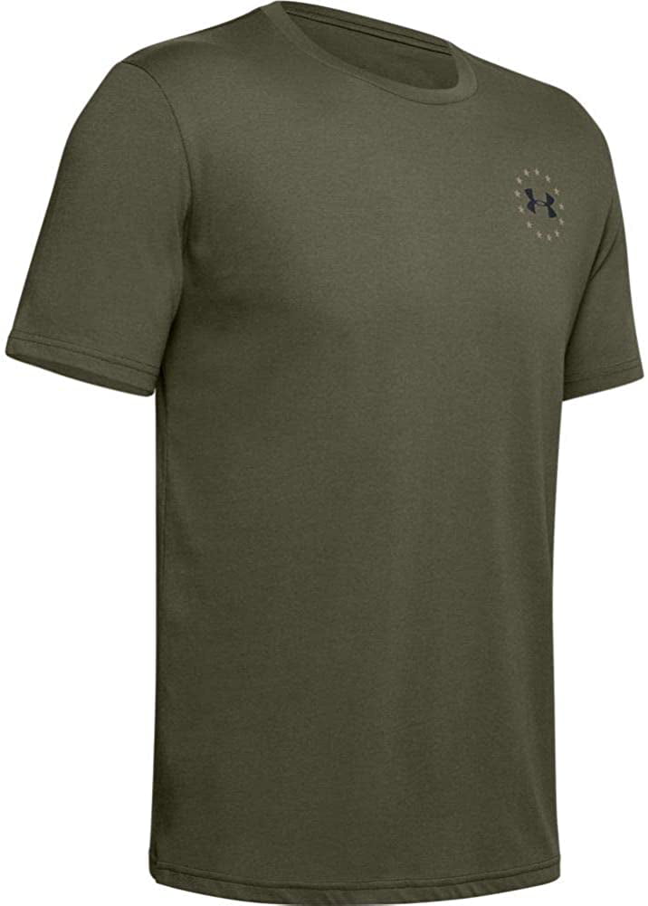 Under Armour 1352147390LG Freedom Banner T-Shirt Men's Large Marine OD Green 