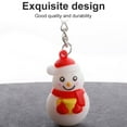 thumbnail image 2 of Keychain Christmas Themed Silicone Pendant Key Christmas key ring Ring Bag Decorative Attachment Alloy Keychain, Type 4, 2 of 9