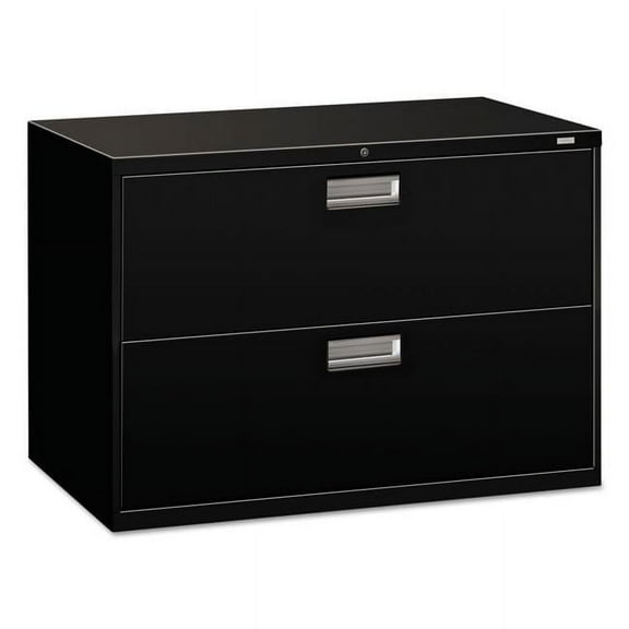 HON HON692LP 2 Drawer Lateral File with Lock - Black - 42 in.
