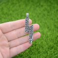 thumbnail image 2 of Double Sides Norse Runes Jewelry Sowulo Wolf Pendant Viking Necklace Talisman Jewelry, 2 of 5