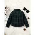 thumbnail image 3 of Kucnuzki 18 Months Baby Boy Winter Tops Baby Boy Coats 24 Months Long Sleeve Classic Plaid Prints Shirt Top Green, 3 of 6